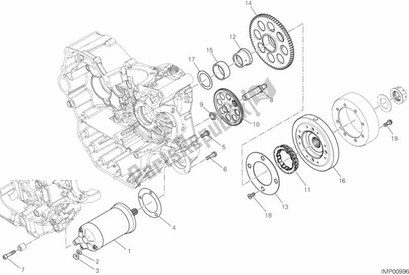 All parts for the Electric Starting And Ignition of the Ducati Hypermotard Hyperstrada 939 Thailand 2016